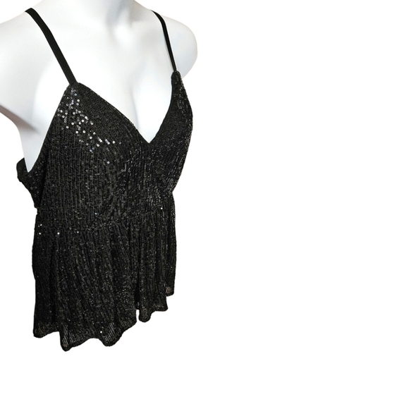 Torrid Black Sequin Sparkly Tank Top Size Large - Picture 4 of 14